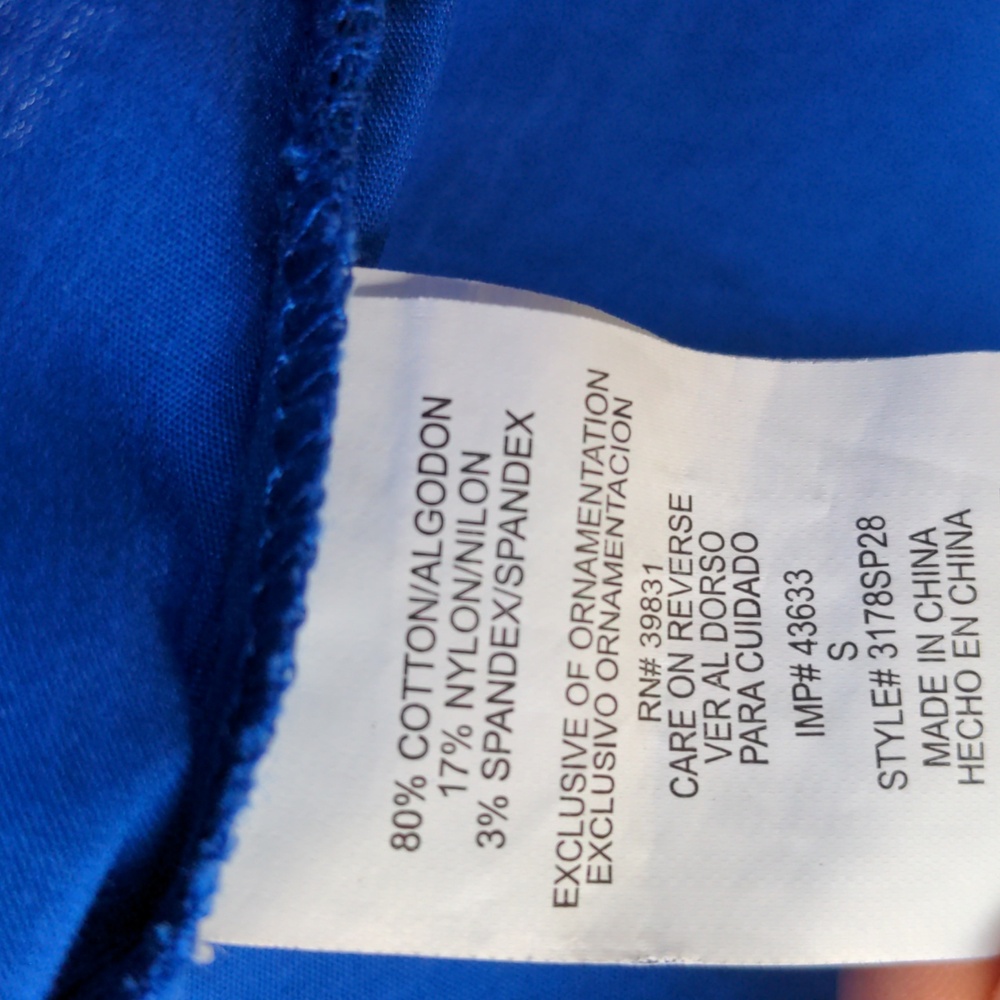 XOXO Small Blue blouse - Picture 3 of 8